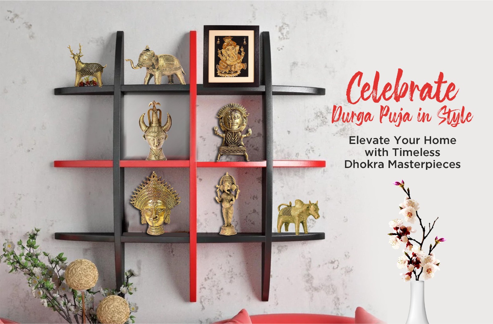 Celebrate Durga Puja in Style by Elevating Your Home with Dhokra